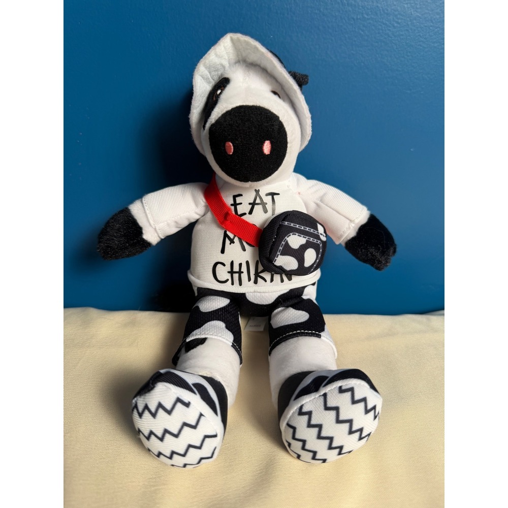 Chick-fil-A Eat Mor Chikin Plush Cow Delivery Driver Uniform Collectible 9 inch